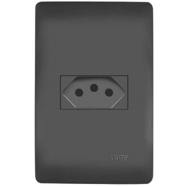 Imagem de Conjunto Tomada 2p+t 20 Amperes Habitat Black - 4054 - Fame