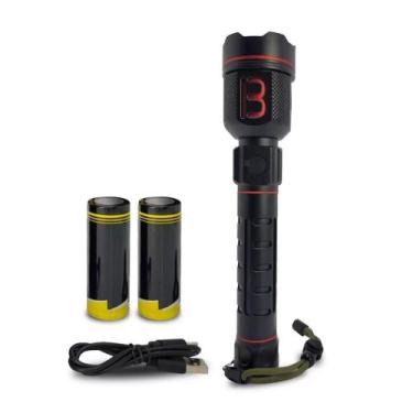 Imagem de Lanterna tatica bm8523 c/ zoom 25cm - B-MAX