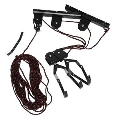 Imagem de 1Set Heavy Duty Bike Hoist Storage Rack Space Saving Ceiling Mount for Garage Indoor Use Supports Multiple Bicycle Types Stylish Wall Mounted Design Weight