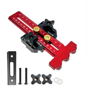 Imagem de Guia de gabarito de serra de mesa Thin Rip Jig, fazendo cortes repetitivos de tiras estreitas 3 polias ferramentas para marcenaria, serve para slot em T de 9,5 cm x 1,9 cm, com mesa de serra de serra