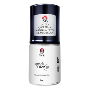 Imagem de Base Coat Quick Dry Secagem Rápida 9ml Enriquecido com cálcio, queratina, arginina e óleo de melaleuca - SOS Amusant Hospital das Unhas