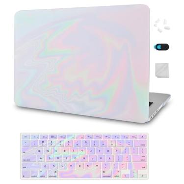 Imagem de KECC Capa compatível com MacBook Air 13 polegadas 2022 2021 2020 versão A2337 M1 A2179 Retina Display + capa rígida de plástico protetor Touch ID + capa de teclado (Fantasy 2)