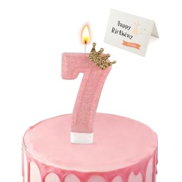 Imagem de Velas com número de aniversário, (número 7)