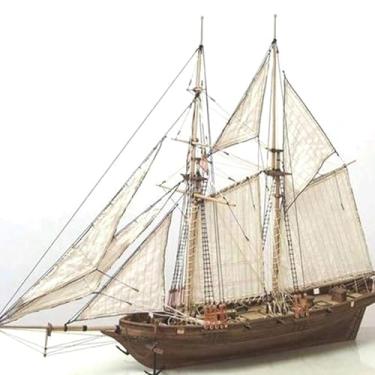 Imagem de ZJchao Kit de Navio de Veleiro de Madeira, Modelo Diy, Conjunto de Artesanato de Construção para Crianças e Adultos, Decoração de Casa, Brinquedo de Barco de Madeira, Atividade Criativa (Como