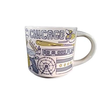 Imagem de Caneca de café de cerâmica Starbucks Chicago Been There Series, 400 ml