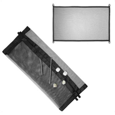 Imagem de Porta Tela Protetora Grade Bebes Cães Gatos Pet 182 x 76 cm Grade Para Animais Segurança Quarto Casa Bebe Portão Criança