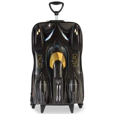 Imagem de Mochila Escolar de Rodinhas Batman Beware 3D Infantil Maxtoy Preto