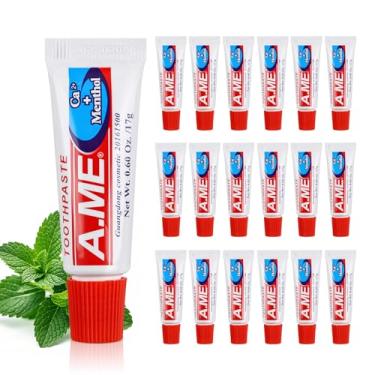 Imagem de Pasta de dente para viagem a granel, pasta de dente descartável em movimento, tamanho compacto de bolso de viagem para férias, hotel, abrigo, casa de repouso, caridade, 17,7 ml (60)