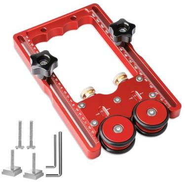 Imagem de Gabarito de rasgo fino, guia de gabarito de serra de mesa Violetfox para fazer cortes repetitivos estreitos de tiras finas Guia de rasgar rápido e fino para serra de mesa e roteador de serra de fita