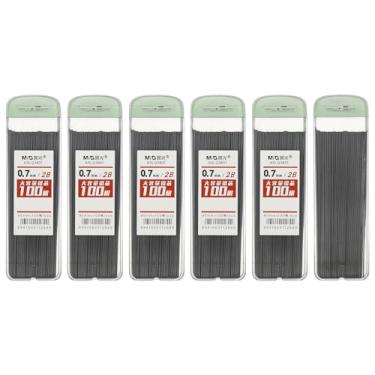 Imagem de PATIKIL 600 peças de grafite mecânico 2B, refil de grafite preto de 0,7 mm, refil de lápis resistente à quebra para escrever material de escritório, verde