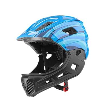 Imagem de Pegciuho Capacete Infantil para Bicicleta, Equipamento de Ciclismo Respirável, Ideal para Patinação, Skate E Mountain Bike, Azul