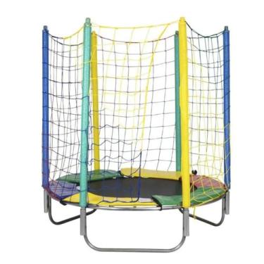 Imagem de Cama Elástica 1,50m Chicoplay Lona Preta Sem Emenda Nacional