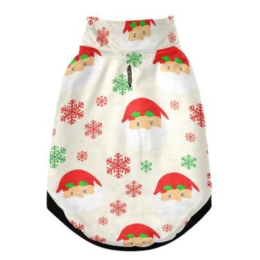 Imagem de SEHANY Casaco de Natal para cães pequenos, super quente à prova de vento, jaqueta de inverno macia e aconchegante para animais de estimação para clima frio na neve com coleira para animais de