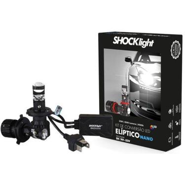 Imagem de Farol Led Lampada Nano H4 Projetor Canhão Facil Instalaçao