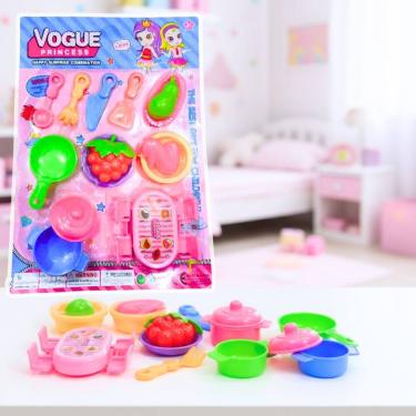 Imagem de Kit Cozinha de Plástico 10 Peças diversas - Alegria e Criatividade Para os Pequenos Chefs - PANAMI