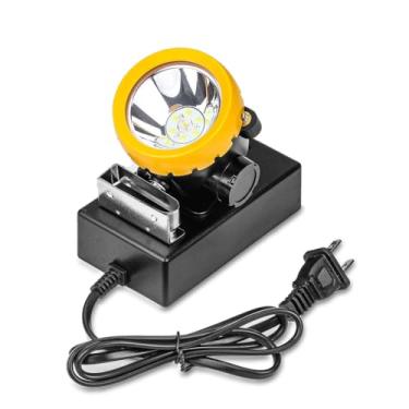 Imagem de Lanterna de cabeça de segurança para mineração, à prova d'água e à prova de explosão, 150W, recarregável, LED, para capacete de segurança