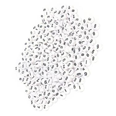 Imagem de Luqeeg Diy Artesanal Grânulo Jóias Acessórios Contas Acrílicas Leves 500 Pçs Coleção de Artesanato para Entusiastas da Moda, Material Acrílico