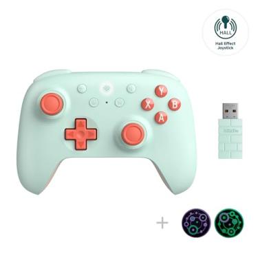 Imagem de 8Bitdo Ultimate 2C Hall Effect Joysticks and Hall Triggers Wireless Controller for Windows PC and Android, with Remappable L4/R4 Bumpers, Turbo function & Rumble vibration (Mint)