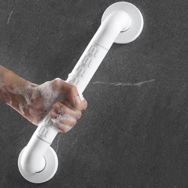 Imagem de Barra de apoio de banheiro de aço inoxidável, alça de suporte de segurança, corrimão de escada, alça de banheiro portátil, suporte para banheira, banheiro, cozinha (branco-60C