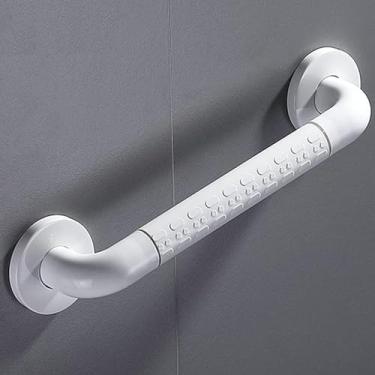 Imagem de uhyOHF Barra de apoio de banheiro 304 aço inoxidável alça de chuveiro antiderrapante para banheira com círculos luminosos corrimão de segurança para idosos deficientes (60 cm