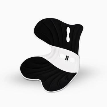 Imagem de Almofada de Apoio Lombar Cadeira Correção de Coluna GG - PRETO