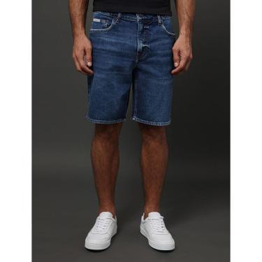 Imagem de Bermuda Jeans Masculina 5 Pockets Calvin Klein Jeans - Azul Médio-Masculino