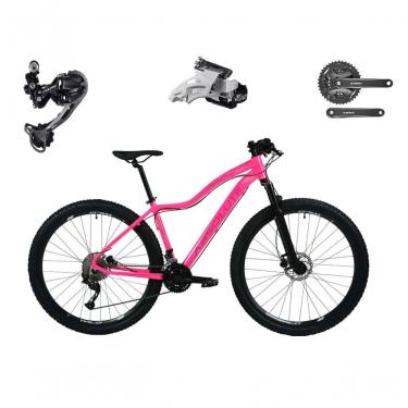 Imagem de Bicicleta Aro 29 Absolute Hera Câmbios Shimano Deore E Altus 27v Freio Hidráulico K7 Garfo C-trava rosa Tam: 15