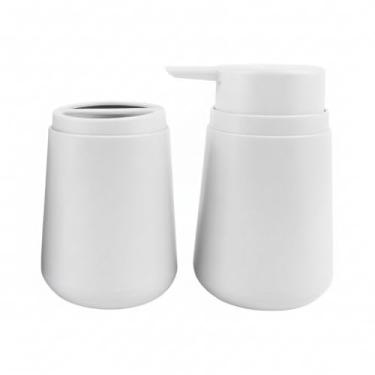 Imagem de Kit Clean Dispenser & Cup Mood: Essenciais de Higiene para o Banheiro.