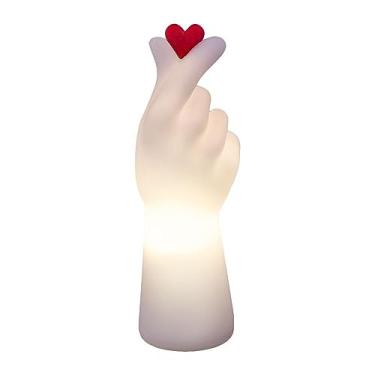 Imagem de Luminária Coração Coreano Fun Light – Luminária Decorativa Criativa com Iluminação LED – Decoração Moderna para Quarto, Sala, Escritório e Ambientes Jovens