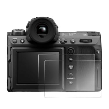 Imagem de pssped 2 peças protetoras de tela compatíveis com Fujifilm GFX100II GFX100 II, película de vidro temperado de dureza 9H cristalina, acessórios para câmera digital, impressão antiarranhões e dedos