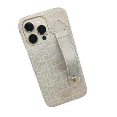 Imagem de IRTGFG Para iPhoe 16promax, alça de pulso adequada, capa de telefone, suporte, capa de couro (para iPhoe 16promax/cinza)