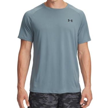 Imagem de Camiseta de Treino Masculina Under Armour Tech 2.0, Azul claro, G