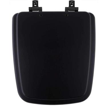 Imagem de Assento Sanitário Mdf Soft Close Boss Matte Black (preto Fosco) Para Vaso Incepa Com Ferragem Preta
