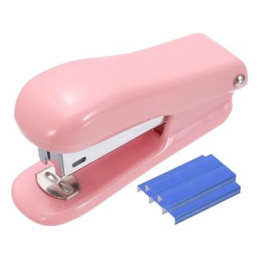 Imagem de PATIKIL Mini grampeador de mesa, pequeno grampeador de escritório fofo com 3000 grampos padrão 26/6, capacidade de 25 folhas para materiais de escritório, relatórios de projetos de artesanato, azul