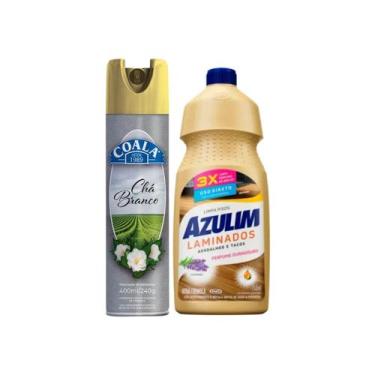 Imagem de Kit Limpa Pisos Laminados Azulim 750ml, Odorizante de Ambientes Coala 