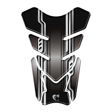 Imagem de Adesivo Resinado Protetor De Tanque Moto Honda Preto Preto
