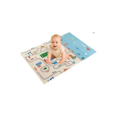 Imagem de Tapete Tatame Infantil, PVC, Colorido com Estampa de Animais, Antiderrapante, 1,45m x 90cm, 120g