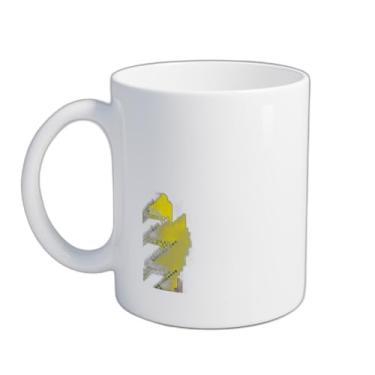Imagem de Caneca Xícara de Café Porcelana 300ml Com Desenho de Cachorro Amarelo