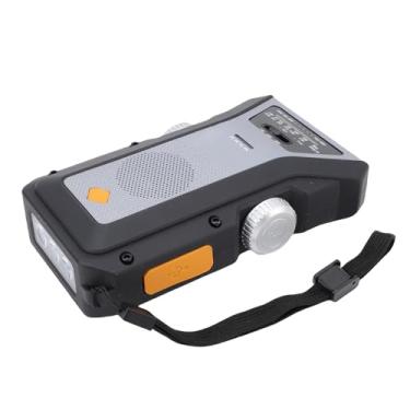 Imagem de FTVOGUE Rádio de Emergência Com Manivela Solar NOAA Weather AM Rádio FM Com Lanterna de Bateria de 4000mAh Carregador de Telefone para Acampamento, Caminhada, Sobrevivência por Queda de