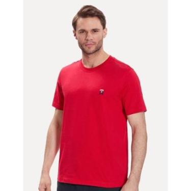 Imagem de Camiseta Tommy Hilfiger Masculina Small Monogram Vermelha-Masculino