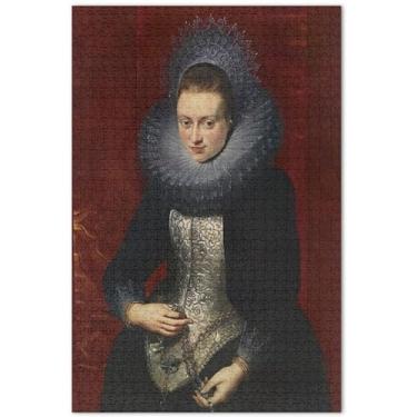 Imagem de Rubens Pintura Retrato Senhora Quebra-cabeça 500 Peças Adultos Impressão Paisagem Grande Puzzles Jogo Puzzles Presentes, 50 x 35 centímetros