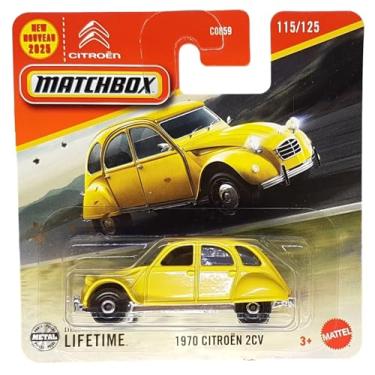 Imagem de Matchbox - 1970 Citroen 2CV - MBX Road Trip 115/125 - JBR12 - Short Card - Duck Yellow - Superfast Lesney - Mattel 2025-1:64