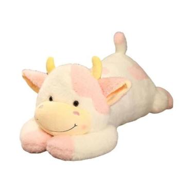 Imagem de Brinquedo De Pelúcia De Vaca Leiteira De 90cm, Almofada De Dormir Para