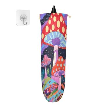 Imagem de Porta-sacos de plástico Rainbow Magic, bolsa de armazenamento de cozinha, organizador de sacolas plásticas de mercearia