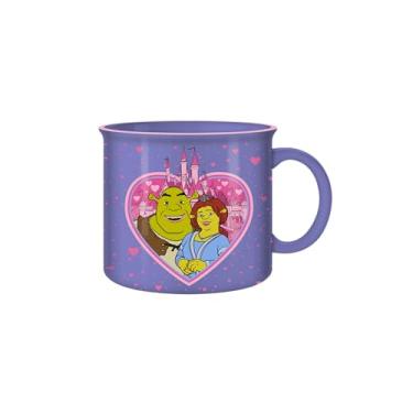 Imagem de Silver Buffalo Caneca de cerâmica para campista Shrek Heart Comp w Castle 590 ml
