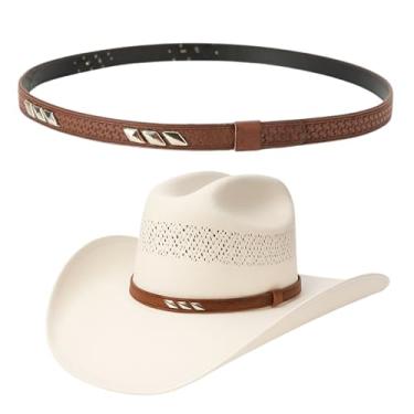Imagem de Gamboa Bandas de chapéu de caubói para chapéus de caubói para homens chapéu de cowboy bandas para mulheres chapéu de cowboy bandas de chapéu