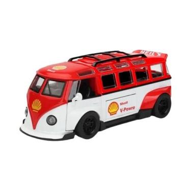 Imagem de Modelo De Ônibus T1 1:32 Para Meninos, Veículo De Brinquedo Em Metal C