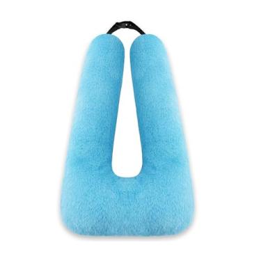 Imagem de Travesseiro de viagem, travesseiro de carro para crianças e adultos - Almofadas ergonômicas de viagem, auxílio para dormir para pescoço e corpo, travesseiro essencial de viagem de carro em viagens de