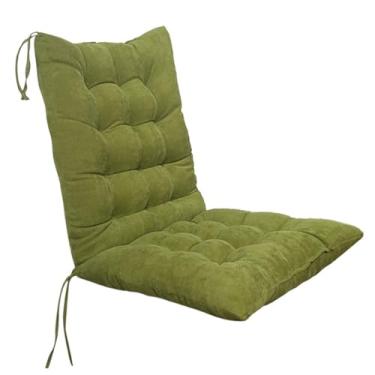 Imagem de Almofada de cadeira de encosto alto, almofadas de assento para cadeira de pátio ao ar livre, almofada de assento reclinável macia para cadeira de jardim com encosto para escritório, casa, cadeiras de