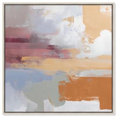 Imagem de Crossroads in Color I Impressão em tela Sunset Wall Art por Art Remedy, moldura prata, 61 x 61 cm